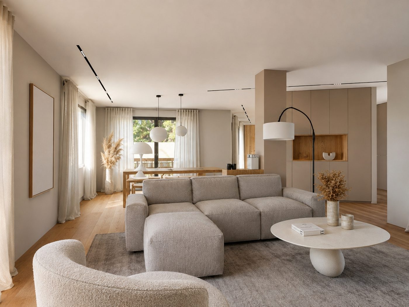 Ampliación Castellvell — Salón mesa centro