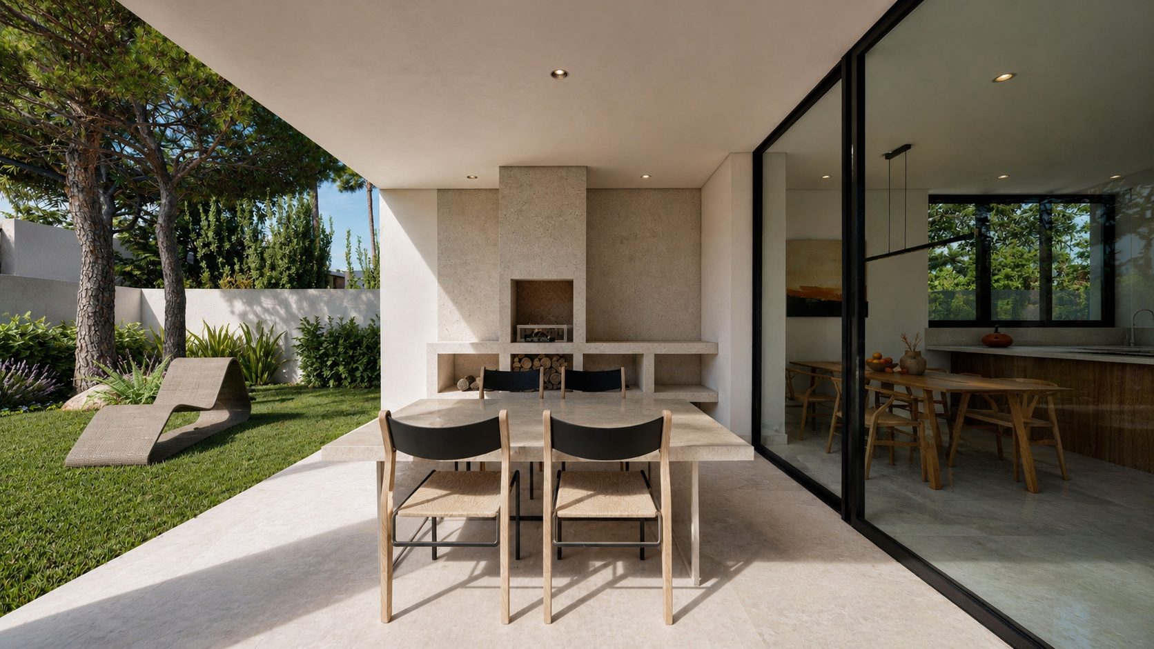 Casa Blancafort — Terraza comedor exterior
