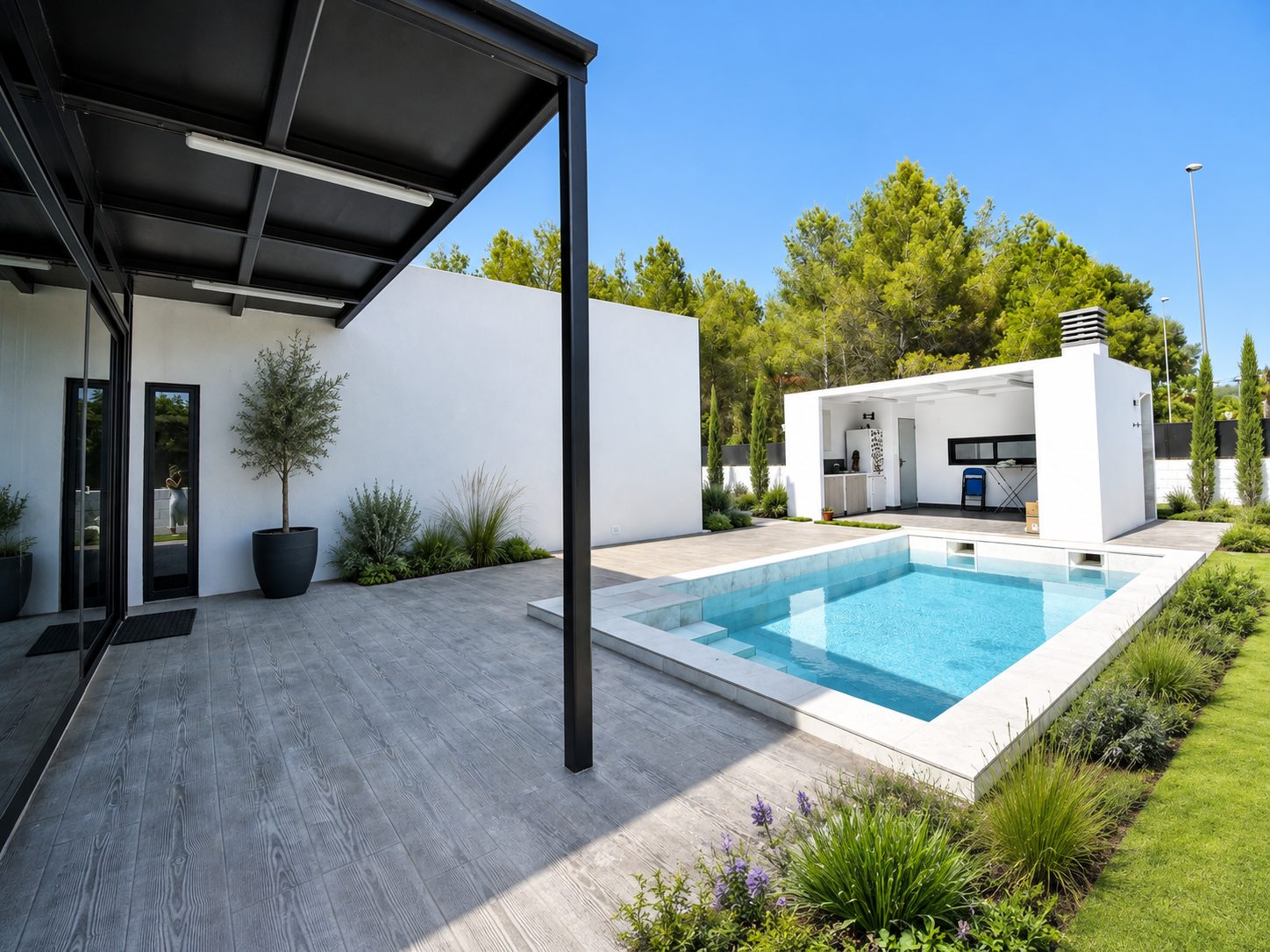 Casa Golf — Porche piscina