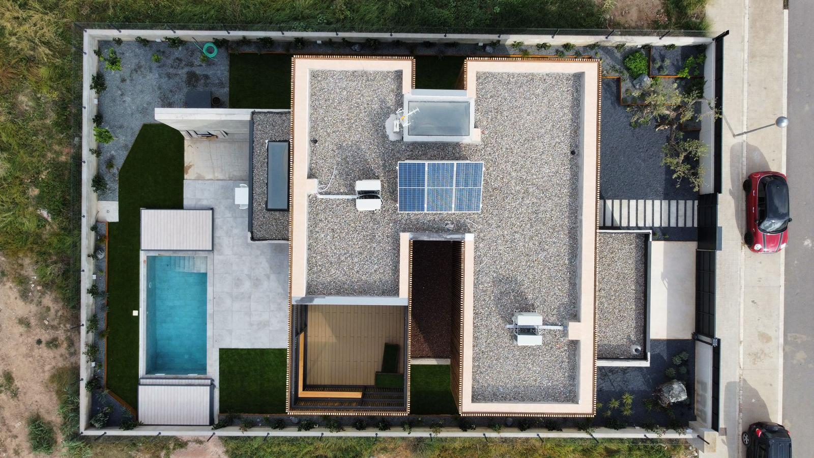 Casa # — Vista aérea conjunto