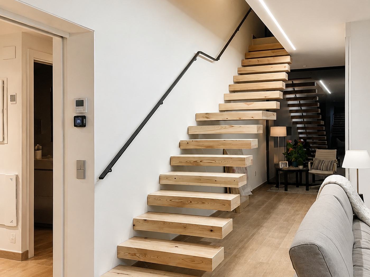 Casa Maresme — Escalera flotante