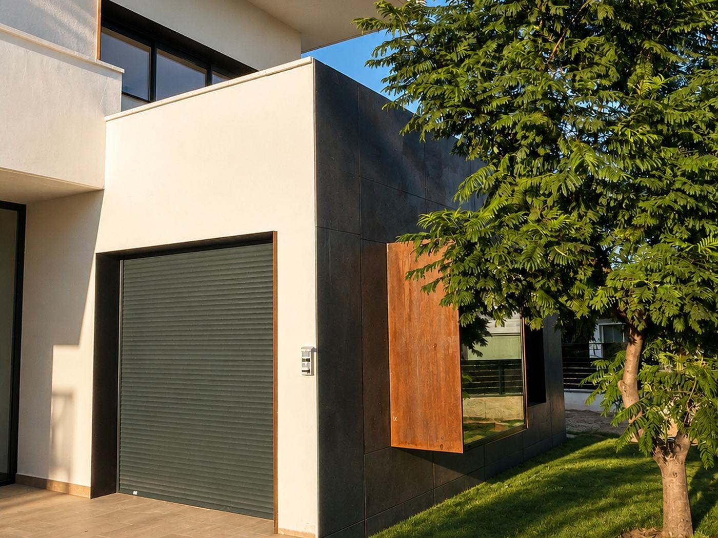 Casa Maresme — Fachada detalle persiana