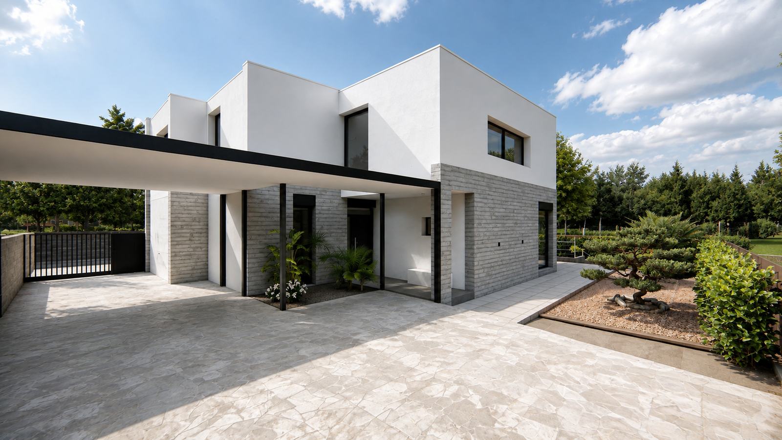 Ampliación Casa Marina — Porche acceso piedra