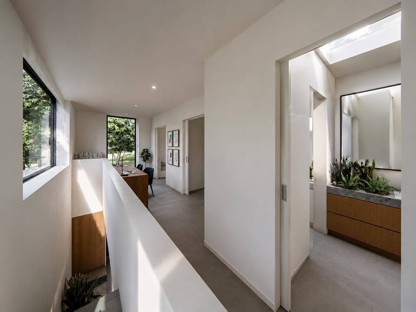 Casa X — Pasillo altillo