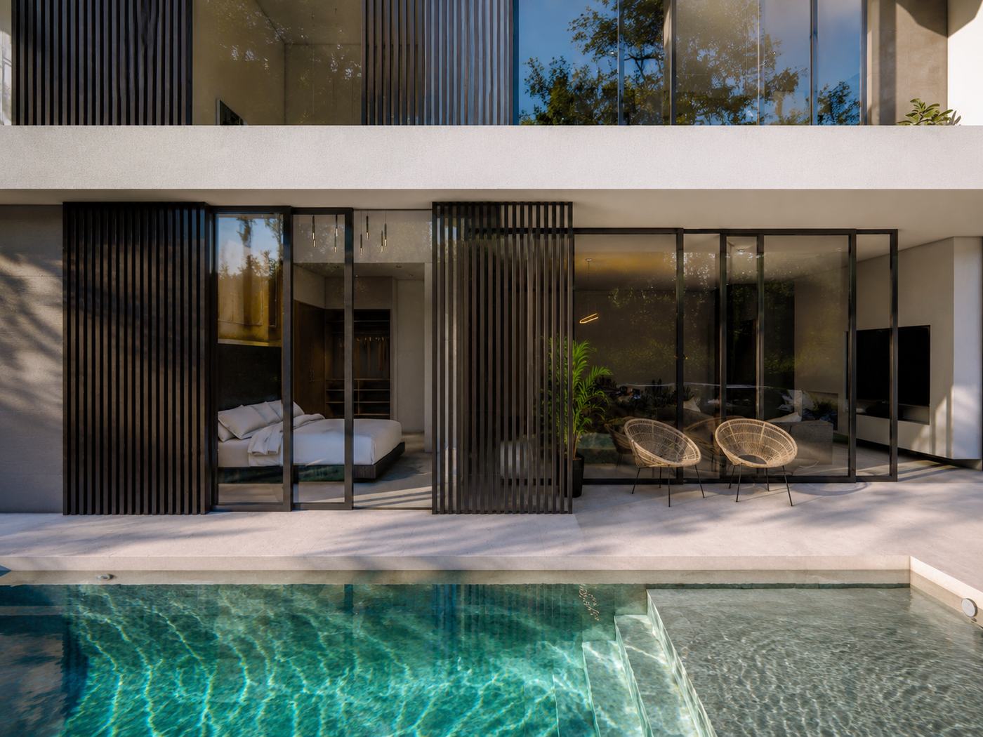 Casa X — Piscina dormitorio