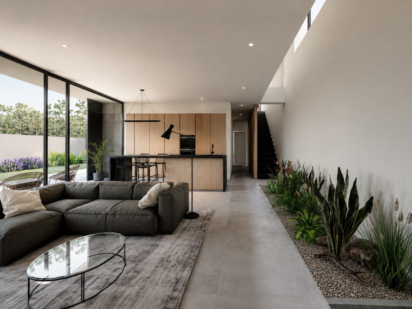 Casa X — Salón cocina