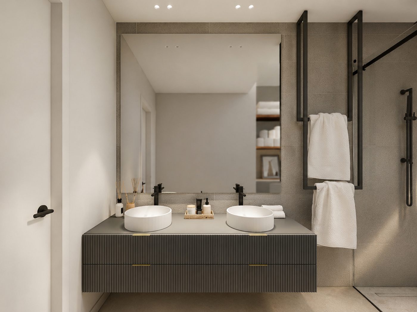 Reforma Abril — Baño doble lavabo