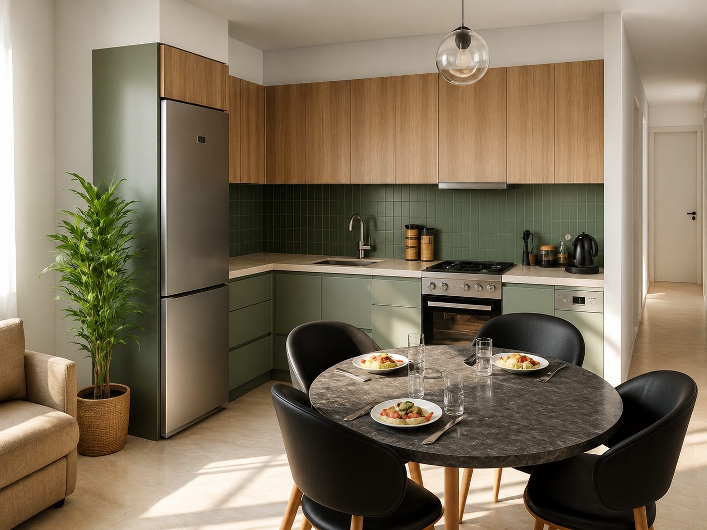 Viviendas Pallaresos — Cocina comedor
