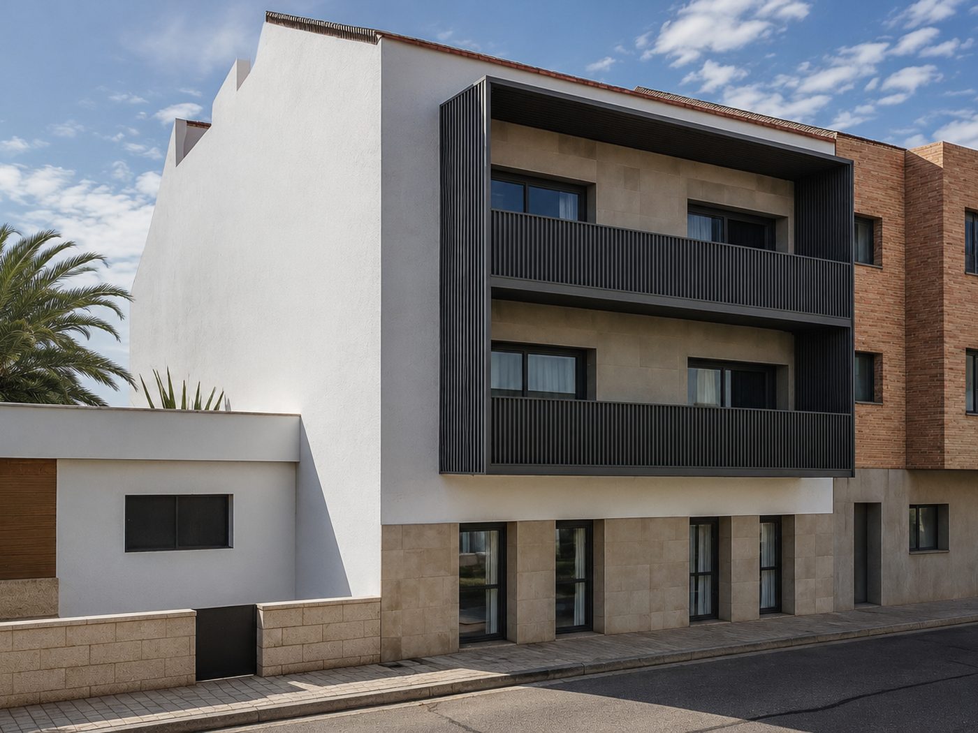 Viviendas Pallaresos — Fachada calle